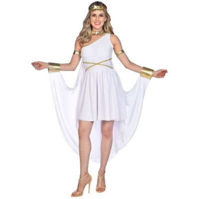 amscan Damen Olympische Göttin Größe 38-40 Kostüm Set, Weiß amscan Damen Olympische Göttin Größe 38-40 Kostüm Set, Weiß