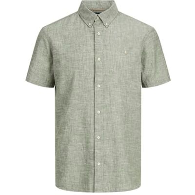 JACK & JONES Herren Jprblusummer Lin. Bl. Shield Ss Shirt Sn JACK & JONES Herren Jprblusummer Lin. Bl. Shield Ss Shirt Sn