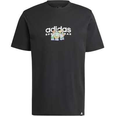 Adidas Herren Codes Linear Graphic Tee Kurzarm-Grafik-T-Shirt Adidas Herren Codes Linear Graphic Tee Kurzarm-Grafik-T-Shirt