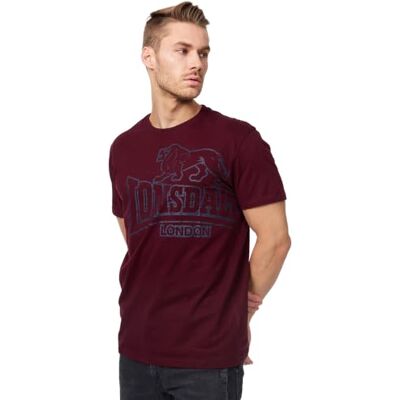Lonsdale Herren-Streetwear-T-Shirt, Freizeit-T-Shirt mit Rundhalsausschnitt 100 % gekämmte Baumwolle, atmungsaktiv und bequem, leichtes Kurzarm-T-Shirt für das Fitnessstudio, auf Reisen und den Alltag Lonsdale Herren-Streetwear-T-Shirt, Freizeit-T-Shirt mit Rundhalsausschnitt 100 % gekämmte Baumwolle, atmungsaktiv und bequem, leichtes Kurzarm-T-Shirt für das Fitnessstudio, auf Reisen und den Alltag
