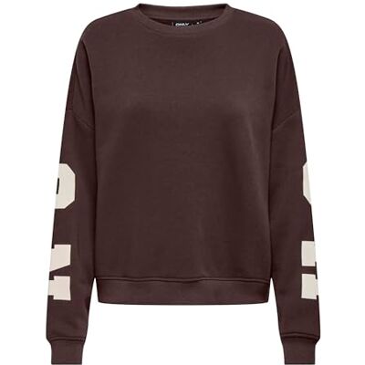 ONLY Damen Onlsweat L/S Back/Sleeve Print SWT Noos Locker Geschnittenes Sweatshirt Mit O-Ausschnitt Für Freizeitkleidung (1er Pack) ONLY Damen Onlsweat L/S Back/Sleeve Print SWT Noos Locker Geschnittenes Sweatshirt Mit O-Ausschnitt Für Freizeitkleidung (1er Pack)