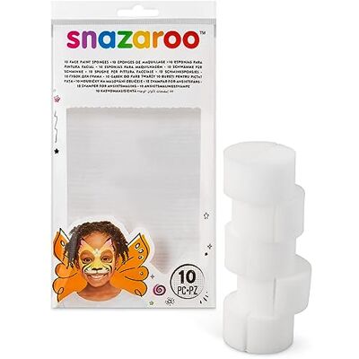 Snazaroo 1198928 Schwammset 10 Halbkreis Schwämme, feinporig zum auftragen von Schminke, Puder und Creme, Divers Snazaroo 1198928 Schwammset 10 Halbkreis Schwämme, feinporig zum auftragen von Schminke, Puder und Creme, Divers