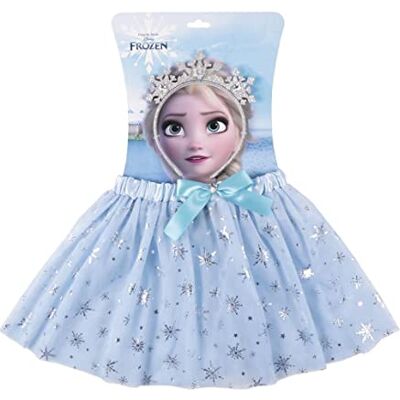 Disney Frozen Zubehörset für Mädchen – Elsa Tutu Rock mit passendem Stirnband, Kinder Kostüm Accessoire Set Blau, Ideal für Verkleidung, Geburtstag und Spiel Disney Frozen Zubehörset für Mädchen – Elsa Tutu Rock mit passendem Stirnband, Kinder Kostüm Accessoire Set Blau, Ideal für Verkleidung, Geburtstag und Spiel