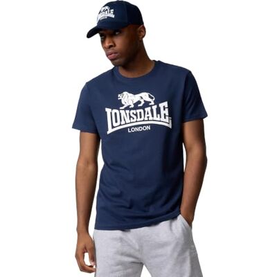 Lonsdale ST. ERNEY Herren-T-Shirt, Kurzarm-T-Shirt mit Rundhalsausschnitt 100% weiche gekämmte Baumwolle, markantes Logo auf der Brust, atmungsaktiv & bequem für den Alltag, Training & Freizeit Lonsdale ST. ERNEY Herren-T-Shirt, Kurzarm-T-Shirt mit Rundhalsausschnitt 100% weiche gekämmte Baumwolle, markantes Logo auf der Brust, atmungsaktiv & bequem für den Alltag, Training & Freizeit