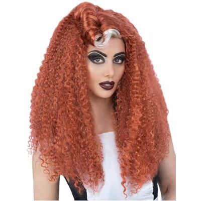 Smiffys Rocky Horror Show Magenta Perücke, Lang & gewellt mit Victory Roll Halloween Smiffys Rocky Horror Show Magenta Perücke, Lang & gewellt mit Victory Roll Halloween
