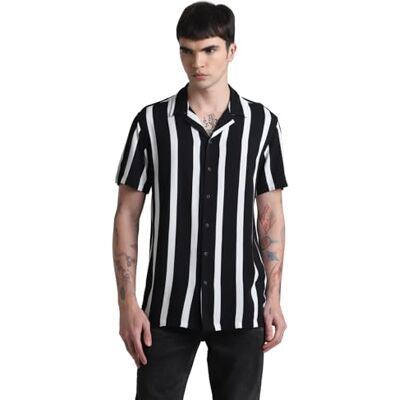 JACK & JONES Herren Jjjeff Resort Stripe Shirt Ss Relaxed Hemd JACK & JONES Herren Jjjeff Resort Stripe Shirt Ss Relaxed Hemd