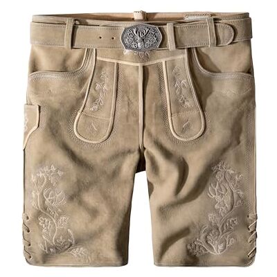 Stockerpoint Herren Edgar Trachtenlederhose, Korn gespeckt, 50 Stockerpoint Herren Edgar Trachtenlederhose, Korn gespeckt, 50