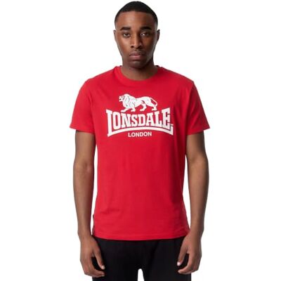 Lonsdale ST. ERNEY Herren-T-Shirt, Kurzarm-T-Shirt mit Rundhalsausschnitt 100% weiche gekämmte Baumwolle, markantes Logo auf der Brust, atmungsaktiv & bequem für den Alltag, Training & Freizeit Lonsdale ST. ERNEY Herren-T-Shirt, Kurzarm-T-Shirt mit Rundhalsausschnitt 100% weiche gekämmte Baumwolle, markantes Logo auf der Brust, atmungsaktiv & bequem für den Alltag, Training & Freizeit