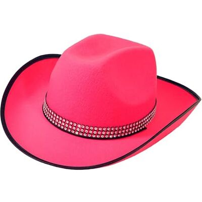W WIDMANN MILANO Party Fashion Cowboy Hut mit Strass Hutband, Filz Accessoire für Kostüm, Glitzer Look für Western Party W WIDMANN MILANO Party Fashion Cowboy Hut mit Strass Hutband, Filz Accessoire für Kostüm, Glitzer Look für Western Party