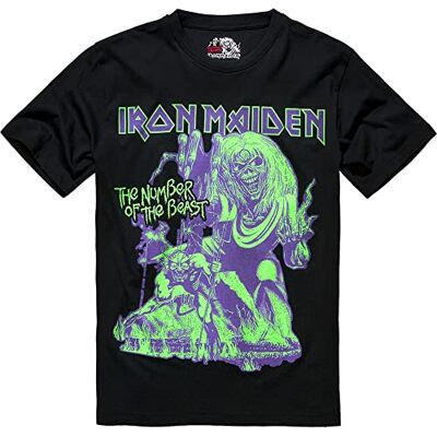 Brandit Herren Iron Maiden T Shirt Number of The Beast I T-Shirt (1er Pack) Brandit Herren Iron Maiden T Shirt Number of The Beast I T-Shirt (1er Pack)