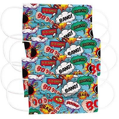 CRAZE Magic Slime CRAZE 5er Set bunte Mundmaske für Kinder Einwegmaske Gesichtsmaske 3-lagig Maske mit Motiv Gesicht und Nase Kindermaske Comic 31803 CRAZE Magic Slime CRAZE 5er Set bunte Mundmaske für Kinder Einwegmaske Gesichtsmaske 3-lagig Maske mit Motiv Gesicht und Nase Kindermaske Comic 31803