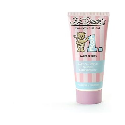 Dr. Bauer's Dr. Bauer’s Baby Zahnpasta First Love Sweet Berries 50ml – Kinderzahnpasta ab dem ersten Zahn – Zahnpflege für Milchzähne – fruchtiger Geschmack – mit Kamille, Hyaluron & Xylitol – Made in Germany Dr. Bauer's Dr. Bauer’s Baby Zahnpasta First Love Sweet Berries 50ml – Kinderzahnpasta ab dem ersten Zahn – Zahnpflege für Milchzähne – fruchtiger Geschmack – mit Kamille, Hyaluron & Xylitol – Made in Germany