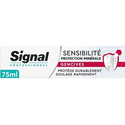 Signal Professionelle Zahnpasta Sensitivity Mineralschutz – 88% Inhaltsstoffe natürlichen Ursprungs Signal Professionelle Zahnpasta Sensitivity Mineralschutz – 88% Inhaltsstoffe natürlichen Ursprungs