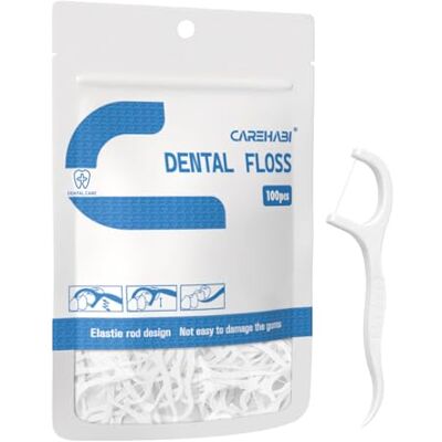 Carehabi 100 Zahnseide Stick, Zahnseide, Zahnreinigung, Zahnstocher Stick, Einweg-Zahnseide Sticks für die Zahnpflege Zahnreinigung Sticks für die Entfernung von Plaque und Speisereste Carehabi 100 Zahnseide Stick, Zahnseide, Zahnreinigung, Zahnstocher Stick, Einweg-Zahnseide Sticks für die Zahnpflege Zahnreinigung Sticks für die Entfernung von Plaque und Speisereste