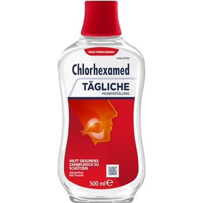 Chlorhexamed Tägliche Mundspülung - Plaque-Reduktion, Fluorid, Alkohol-Frei Chlorhexamed Tägliche Mundspülung - Plaque-Reduktion, Fluorid, Alkohol-Frei