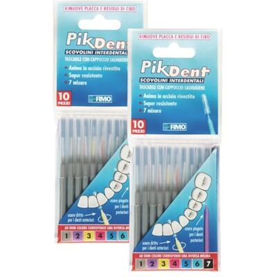 Pikdent -Interdentalbürsten Langlebiger beschichteter Stahlkern und Tynex-Borsten 1. Größe: Grau 0,4 mm, zylindrisch 20 Zahnbürsten Pikdent -Interdentalbürsten Langlebiger beschichteter Stahlkern und Tynex-Borsten 1. Größe: Grau 0,4 mm, zylindrisch 20 Zahnbürsten