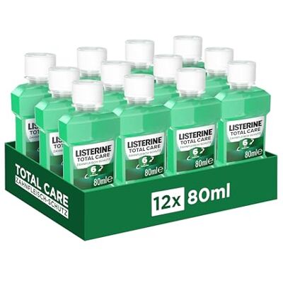 Listerine Total Care Zahnfleisch-Schutz (12x80ml), schützende Mundspülung für gesundes Zahnfleisch mit 6 in 1 Wirkung, Rundumschutz für gesundes Zahnfleisch Listerine Total Care Zahnfleisch-Schutz (12x80ml), schützende Mundspülung für gesundes Zahnfleisch mit 6 in 1 Wirkung, Rundumschutz für gesundes Zahnfleisch