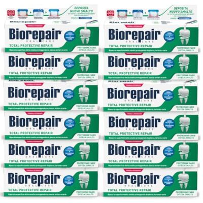 Biorepair Total Prot Rep 75ml new x12 Schützt vor Plaque, Zahnstein und Karie, mit Microrepair, ohne Fluor und Parabene Biorepair Total Prot Rep 75ml new x12 Schützt vor Plaque, Zahnstein und Karie, mit Microrepair, ohne Fluor und Parabene