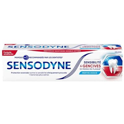 Sensodyne Sensibility & Zahnfleisch Zahnpasta Frische Minze, Behandlung von empfindlichen Zähnen und Zahnfleisch 75 ml Sensodyne Sensibility & Zahnfleisch Zahnpasta Frische Minze, Behandlung von empfindlichen Zähnen und Zahnfleisch 75 ml