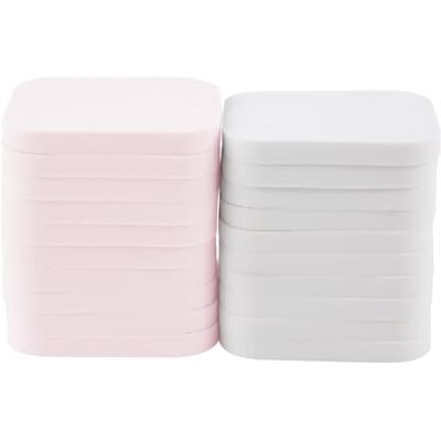 Truyu Make-up Schwämme 20er Pack – Latexfreie Kosmetik-Schwämmchen für Foundation, BB Cream & Feuchtigkeitscreme – Rechteckige Schwämme für tägliche Anwendung & Reisen Truyu Make-up Schwämme 20er Pack – Latexfreie Kosmetik-Schwämmchen für Foundation, BB Cream & Feuchtigkeitscreme – Rechteckige Schwämme für tägliche Anwendung & Reisen
