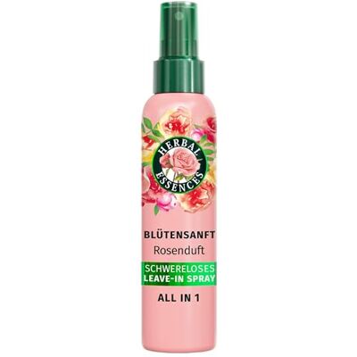 Herbal Essences Schwereloses All In 1 Leave-In Spray mit Rosenduft 145ml Entwirrt, Nährt, Reduziert Frizz, Schützt vor Hitze, Verleiht Glanz Herbal Essences Schwereloses All In 1 Leave-In Spray mit Rosenduft 145ml Entwirrt, Nährt, Reduziert Frizz, Schützt vor Hitze, Verleiht Glanz