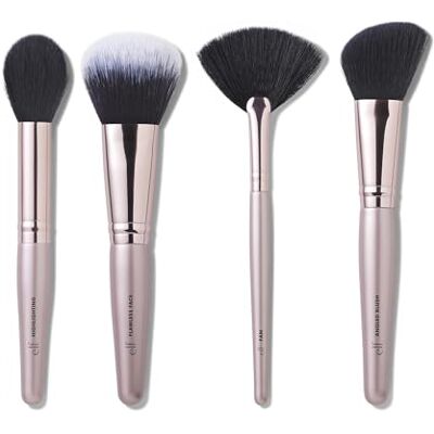 e.l.f. Blush, Bronzer, and Highlighter Brush Set, Brushes For Applying Powder, Blush, Bronzer & Highlighter, Vegan & Cruelty-Free e.l.f. Blush, Bronzer, and Highlighter Brush Set, Brushes For Applying Powder, Blush, Bronzer & Highlighter, Vegan & Cruelty-Free
