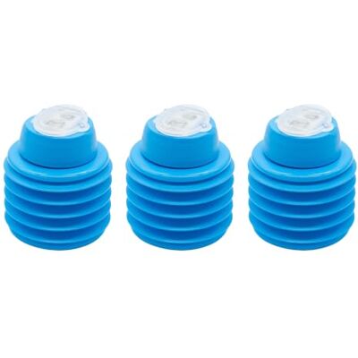 KUM Doppelspitzer Softie 442 M2, blau, 3er Pack Flexibler und bruchsicherer Doppel-Behälterspitzer für Blei- und Buntstifte KUM Doppelspitzer Softie 442 M2, blau, 3er Pack Flexibler und bruchsicherer Doppel-Behälterspitzer für Blei- und Buntstifte