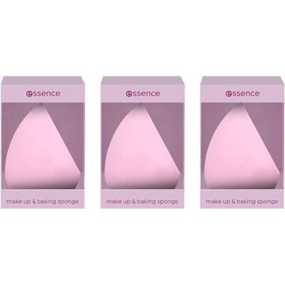 Essence Cosmetics essence make up & baking sponge, Make-up Schwämmchen, Nr. 01, Nanopartikel frei, 3er Pack (3x1pcs) Essence Cosmetics essence make up & baking sponge, Make-up Schwämmchen, Nr. 01, Nanopartikel frei, 3er Pack (3x1pcs)