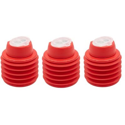 KUM Doppelspitzer Softie 442 M2, rot, 3er Pack Flexibler und bruchsicherer Doppel-Behälterspitzer für Blei- und Buntstifte KUM Doppelspitzer Softie 442 M2, rot, 3er Pack Flexibler und bruchsicherer Doppel-Behälterspitzer für Blei- und Buntstifte