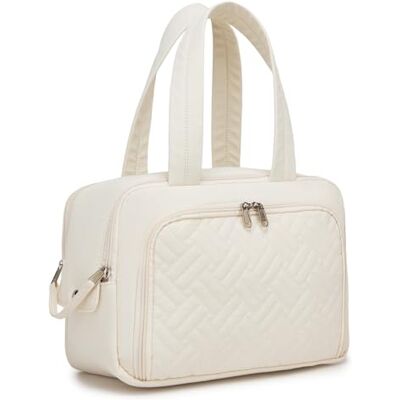 KONO Kulturbeutel Kulturtasche Damen, Reise Kosmetiktasche Groß, Waschtasche Große Öffnung, Make-up Tasche, Organizer für Zubehör, Essentials, Toilettenartikel KONO Kulturbeutel Kulturtasche Damen, Reise Kosmetiktasche Groß, Waschtasche Große Öffnung, Make-up Tasche, Organizer für Zubehör, Essentials, Toilettenartikel