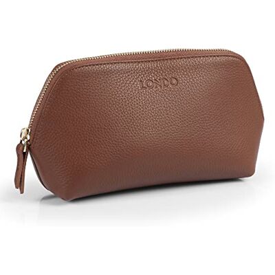 Londo Echtleder Kosmetiktasche, Schminktasche, Make up Tasche für Damen, Mädchen Sonderfach mit Reisverschluss Londo Echtleder Kosmetiktasche, Schminktasche, Make up Tasche für Damen, Mädchen Sonderfach mit Reisverschluss