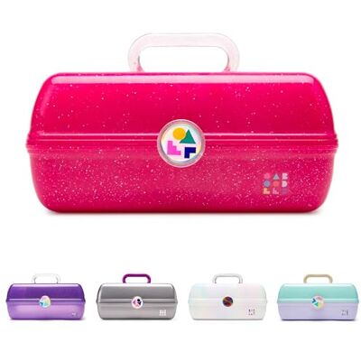 Caboodles On-The-Go Girl Shooting Star Kosmetik-Organizer, Make-up & Accessoire-Tasche, Deep Pink Sparkle Caboodles On-The-Go Girl Shooting Star Kosmetik-Organizer, Make-up & Accessoire-Tasche, Deep Pink Sparkle