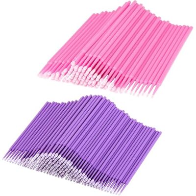 LauCentral Mikro-Applikator-Pinsel für Make-up, Einweg-Mascara-Stäbe für Wimpernverlängerungen, Präzisions-Augen-Make-up-Werkzeuge, 200 Stück LauCentral Mikro-Applikator-Pinsel für Make-up, Einweg-Mascara-Stäbe für Wimpernverlängerungen, Präzisions-Augen-Make-up-Werkzeuge, 200 Stück