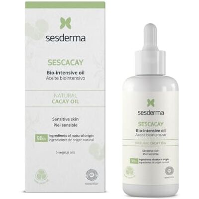 SESDERMA Sescacay Bio-Intensivöl mit Cacay-Öl & HPR Retinoid 100 ml Regenerierendes Körper & Haaröl gegen Dehnungsstreifen & Narben, Anti-Aging, Straffend, Feuchtigkeitsspendend SESDERMA Sescacay Bio-Intensivöl mit Cacay-Öl & HPR Retinoid 100 ml Regenerierendes Körper & Haaröl gegen Dehnungsstreifen & Narben, Anti-Aging, Straffend, Feuchtigkeitsspendend