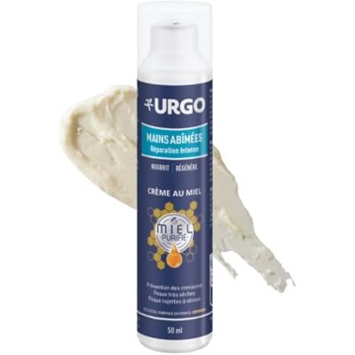 Urgo Intensive Reparatur von beschädigten Händen – Handcreme mit gereinigtem Honig – sehr trockene Haut – Flasche 50 ml Urgo Intensive Reparatur von beschädigten Händen – Handcreme mit gereinigtem Honig – sehr trockene Haut – Flasche 50 ml
