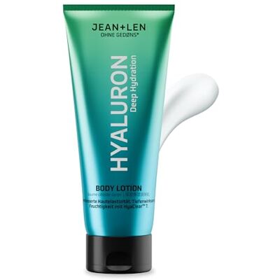 Jean & Len Body Lotion Hyaluron, vegan, 200 ml Spendet tiefenwirksame Feuchtigkeit, für ein glattes und pralles Hautbild, für alle Hauttypen, ohne Parabene & Silikone Jean & Len Body Lotion Hyaluron, vegan, 200 ml Spendet tiefenwirksame Feuchtigkeit, für ein glattes und pralles Hautbild, für alle Hauttypen, ohne Parabene & Silikone