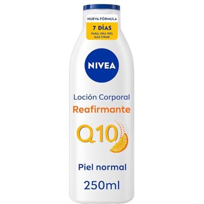 NIVEA Q10 Straffende Körperlotion (1 x 250 ml), feuchtigkeitsspendende Körpercreme für normale Haut, straffende Körpercreme mit Collagen Boost Complex, Vitamin C und reinem Q10 NIVEA Q10 Straffende Körperlotion (1 x 250 ml), feuchtigkeitsspendende Körpercreme für normale Haut, straffende Körpercreme mit Collagen Boost Complex, Vitamin C und reinem Q10