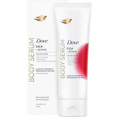 Dove Feuchtigkeits-Lotion Cica Repair, Bei Trockener und Rissiger Haut, 72H Feuchtigkeit, Für Beruhigte und Weiche Haut, Reduziert Irritationen, Mit Centella Asiatica und Niacinamid, 200 ml Dove Feuchtigkeits-Lotion Cica Repair, Bei Trockener und Rissiger Haut, 72H Feuchtigkeit, Für Beruhigte und Weiche Haut, Reduziert Irritationen, Mit Centella Asiatica und Niacinamid, 200 ml