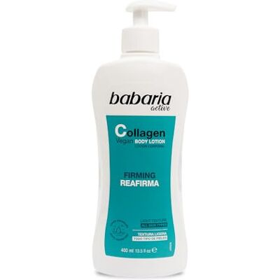 Babaria Körpercreme mit Kollagen Body Milk 400 ml Creme mit Kollagen Feuchtigkeitscreme für Damen und Herren Körpercreme Babaria Körpercreme mit Kollagen Body Milk 400 ml Creme mit Kollagen Feuchtigkeitscreme für Damen und Herren Körpercreme