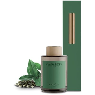 Jean & Len Scented Room Diffusor Green Tea & Citrus, vegan, 100 ml Jean & Len Scented Room Diffusor Green Tea & Citrus, vegan, 100 ml