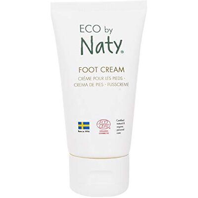 Naty Eco by , Fußcreme, 100% pflanzliche Inhaltsstoffe mit 0% Parfüm, Hypoallergen und dermatologisch getestet, 50 ml Tube Naty Eco by , Fußcreme, 100% pflanzliche Inhaltsstoffe mit 0% Parfüm, Hypoallergen und dermatologisch getestet, 50 ml Tube