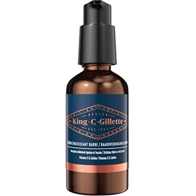 Gillette Bartvolumen-Serum für Manner — mit Vitamin B Komplex und Koffein für Dickerer und Vollerer Bart, Bartpflege — 50ml Gillette Bartvolumen-Serum für Manner — mit Vitamin B Komplex und Koffein für Dickerer und Vollerer Bart, Bartpflege — 50ml