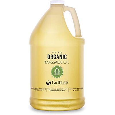 EarthLite Massageöl Pure ORGANIC 100% zertifiziertes, organisches Bioöl für gewerblich & privat, chemiekalienfrei, wasserlöslich, ohne Dufstoffe EarthLite Massageöl Pure ORGANIC 100% zertifiziertes, organisches Bioöl für gewerblich & privat, chemiekalienfrei, wasserlöslich, ohne Dufstoffe