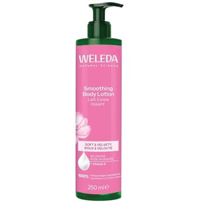 WELEDA Glättende Körpermilch, Hagebuttenrose, 250 ml – 24 Stunden Feuchtigkeit, weichere Haut (93% Zufriedenheit) – 2 Wochen, 1-2 Anwendungen/Tag getestet – natürliche Pflege, zertifiziert von NATRUE WELEDA Glättende Körpermilch, Hagebuttenrose, 250 ml – 24 Stunden Feuchtigkeit, weichere Haut (93% Zufriedenheit) – 2 Wochen, 1-2 Anwendungen/Tag getestet – natürliche Pflege, zertifiziert von NATRUE