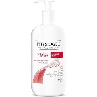 Physiogel Calming Relief A.I. Bodylotion für irritierte Haut, 400ml Leichte Lotion für juckende & gereizte Haut, lindert Juckreiz, reduziert Rötungen, stärkt die Hautbarriere Physiogel Calming Relief A.I. Bodylotion für irritierte Haut, 400ml Leichte Lotion für juckende & gereizte Haut, lindert Juckreiz, reduziert Rötungen, stärkt die Hautbarriere