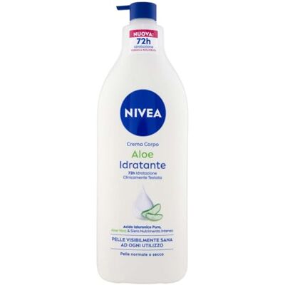 NIVEA Feuchtigkeitsspendende Aloe Body Creme, 500 ml Feuchtigkeitsspendende Körpercreme mit Aloe Vera und Hyaluronsäure, 72 Stunden Feuchtigkeit, für normale bis trockene Haut NIVEA Feuchtigkeitsspendende Aloe Body Creme, 500 ml Feuchtigkeitsspendende Körpercreme mit Aloe Vera und Hyaluronsäure, 72 Stunden Feuchtigkeit, für normale bis trockene Haut