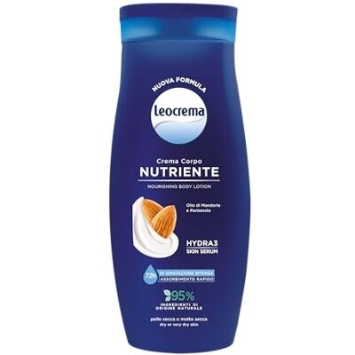 Leocrema Pflegende Körpercreme für trockene und dehydrierte Haut, mit Mandelöl und Panthenol, feuchtigkeitsspendende Körpercreme für 72 Stunden, 250 ml Leocrema Pflegende Körpercreme für trockene und dehydrierte Haut, mit Mandelöl und Panthenol, feuchtigkeitsspendende Körpercreme für 72 Stunden, 250 ml