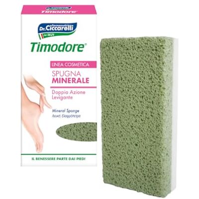 TIMODORE , Mineral-Multifunktionsschwamm, glättende und erweichende Wirkung, entfernt schonend trockene, verhärtete Haut und Hornhaut an Fersen und Fußsohlen, Dermatologisch Getestet TIMODORE , Mineral-Multifunktionsschwamm, glättende und erweichende Wirkung, entfernt schonend trockene, verhärtete Haut und Hornhaut an Fersen und Fußsohlen, Dermatologisch Getestet