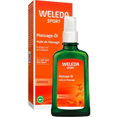 WELEDA Bio Arnika Sport Massageöl 100ml vegan Naturkosmetik Hautpflege Körperöl schützt vor Muskelkater & Verspannung. Ideal als Sport Vorbereitung / Regeneration mit Duft nach Rosmarin & Lavendel WELEDA Bio Arnika Sport Massageöl 100ml vegan Naturkosmetik Hautpflege Körperöl schützt vor Muskelkater & Verspannung. Ideal als Sport Vorbereitung / Regeneration mit Duft nach Rosmarin & Lavendel
