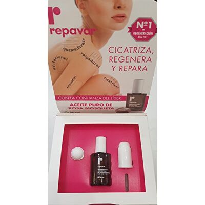 REPAVAR Regenerative Reines Hagebuttenöl 100% Kaltgepresst Regeniert Tiefgreifend Narben, Verbrennungen und Dehnungsstreifen Im Tropfpipette und Roll On Applikator -15 ml REPAVAR Regenerative Reines Hagebuttenöl 100% Kaltgepresst Regeniert Tiefgreifend Narben, Verbrennungen und Dehnungsstreifen Im Tropfpipette und Roll On Applikator -15 ml